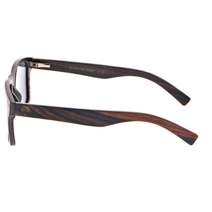 lentes anteojos de sol cuadrados rectangulares de madera color cristal color negro para hombre 