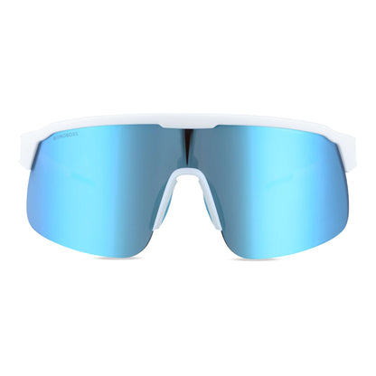 gafas o anteojos de sol deportivos curvos ryder para andar en bicicleta o jugar padel polarizados de plastico reciclado y espejados para hombre y mujer #color_sky
