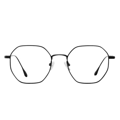 armazon optico con clip de sol polarizado delgado y liviano con o sin receta optica bonoboss distribuidor de marcos opticos mayorista de opticas vista frontal #color_black