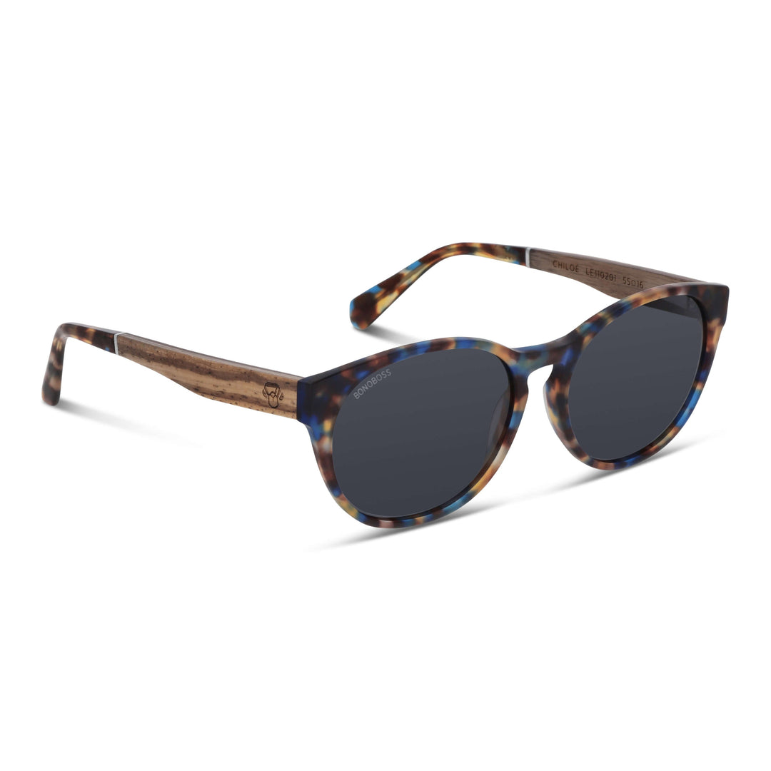 Lenses antejos sun polarized oval tortoise blue black for men and women Bonoboss #color_carey