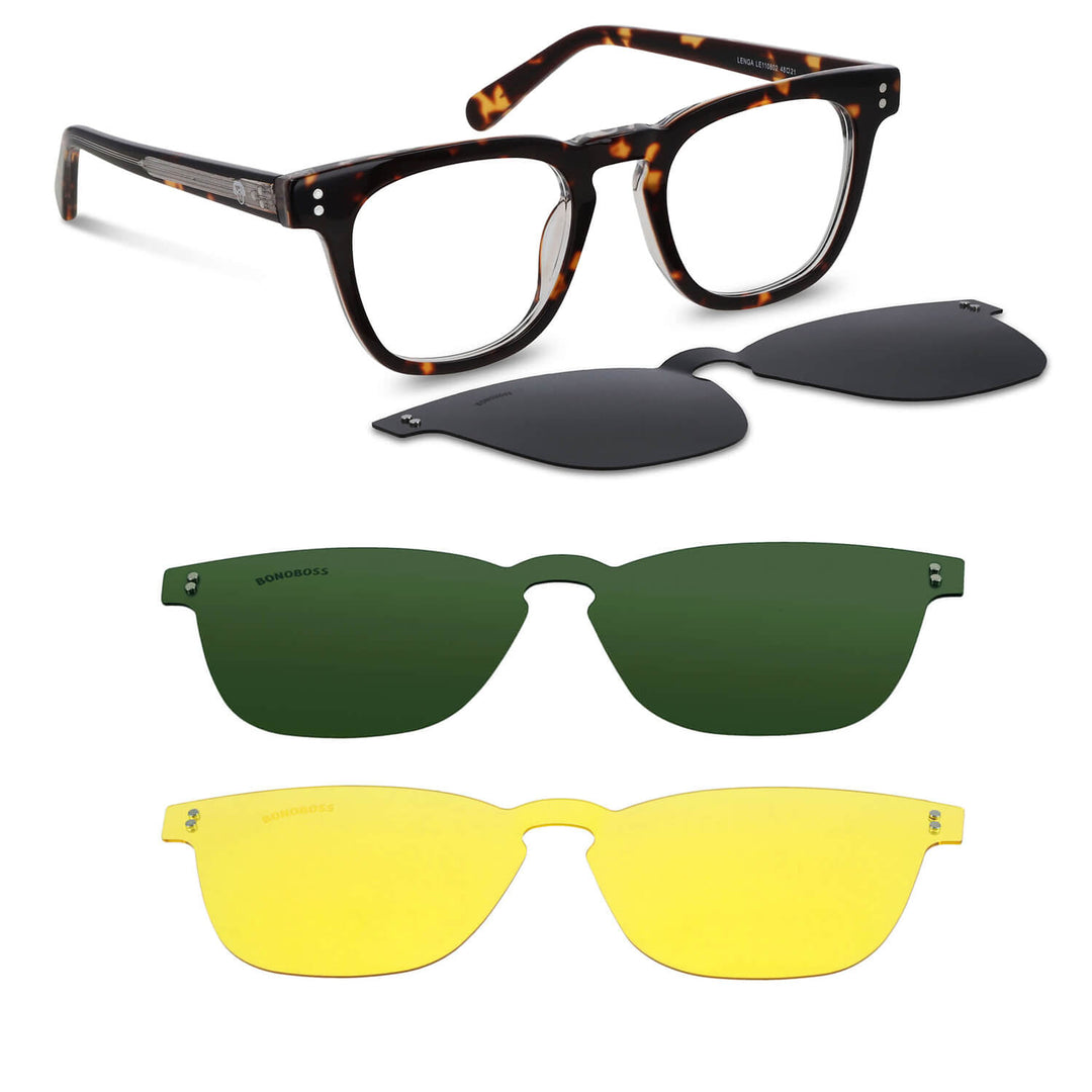 Lenses optical polarized sun clip-on clip-on overlay iman men women big face tortoise.jpg Bonoboss #color_carey