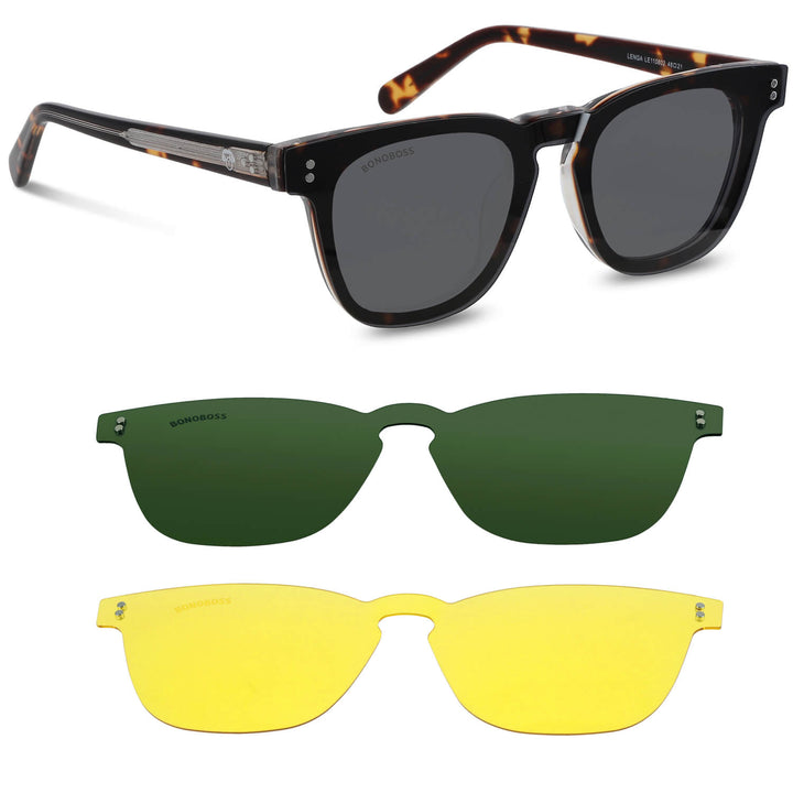 Lenses optical polarized sun clip-on clip-on overlay iman men women big face tortoise.jpg Bonoboss #color_carey