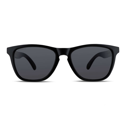 lentes anteojos de sol de plastico reciclado agatados color negro para mujer y hombre #color_negro