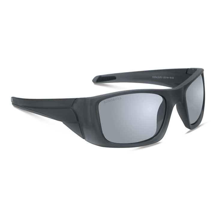 Lenses sunglasses deportivos polarized optical for curvos with or sin prescription for pesca eyewear envolventes recycled plastic sustainable ecologico with or sin prescription corporate gift Bonoboss #color_espejado-silver