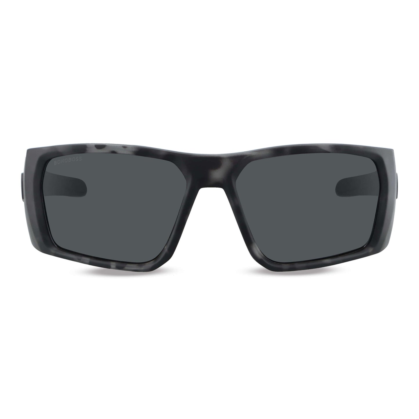 lentes anteojos de sol deportivos polarizados opticos para curvos con o sin receta para pesca gafas envolventes de plastico reciclado sustentable ecologico con o sin receta regalo corporativo vista frontal #color_dark-camo