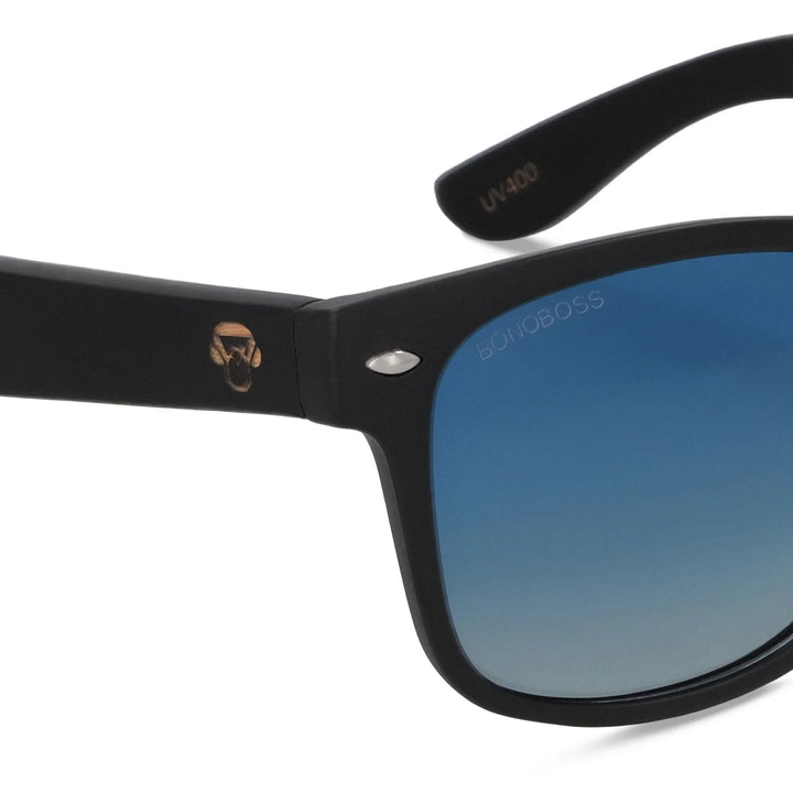 Sunglasses rectangular polarized for men and women with color lenses gradient blue Bonoboss #color_gradiente-azul