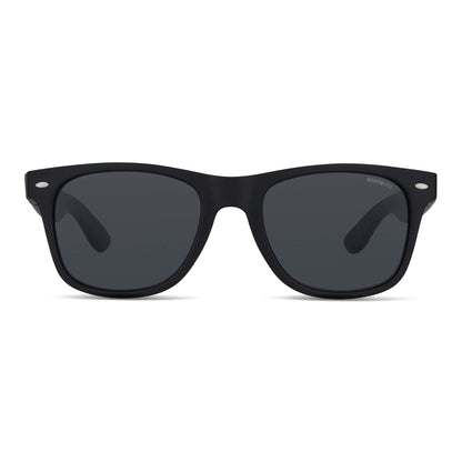 anteojos de sol rectangulares polarizados negrospara hombre y mujer con lentes de color negro  #color_negro