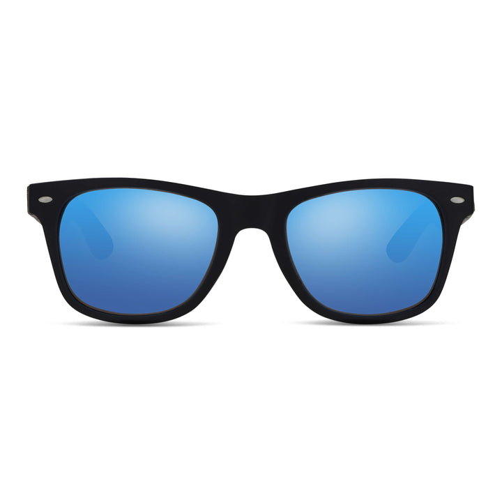 Sunglasses rectangular polarized blackfor men and women with color lenses sky Bonoboss #color_sky