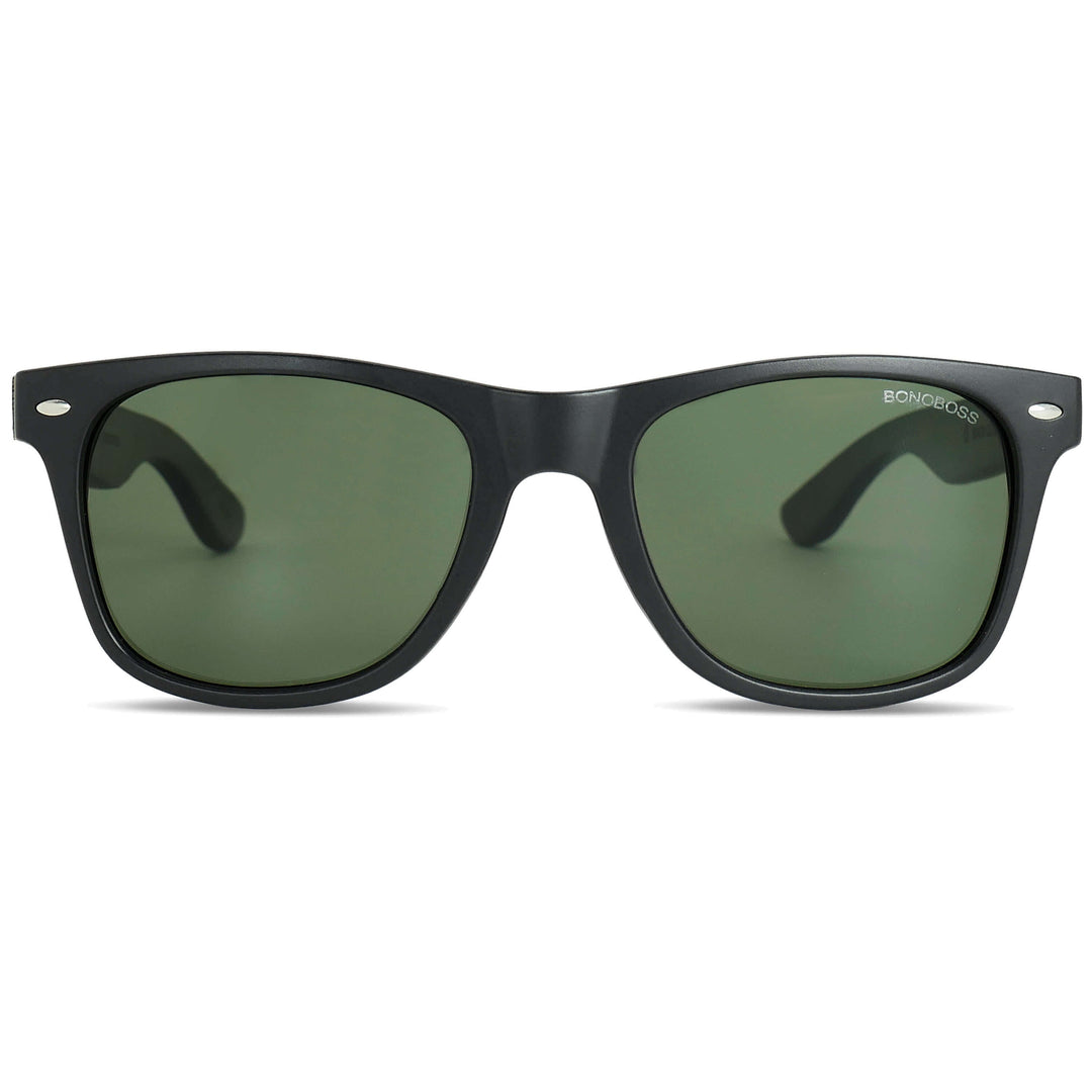 Sunglasses polarized g15 black wayfarer rayban men women moda recycled plastic wood eco-friendly sustainable Bonoboss #color_g15