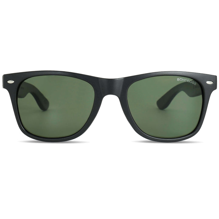 Sunglasses polarized g15 black wayfarer rayban men women moda recycled plastic wood eco-friendly sustainable Bonoboss #color_g15