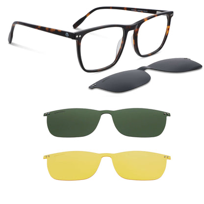 lentes anteojos opticos marcos con clip polarizados sobrelente mayorista distribuidor de opticas carey marco cara redonda grande hombre mujer #color_carey