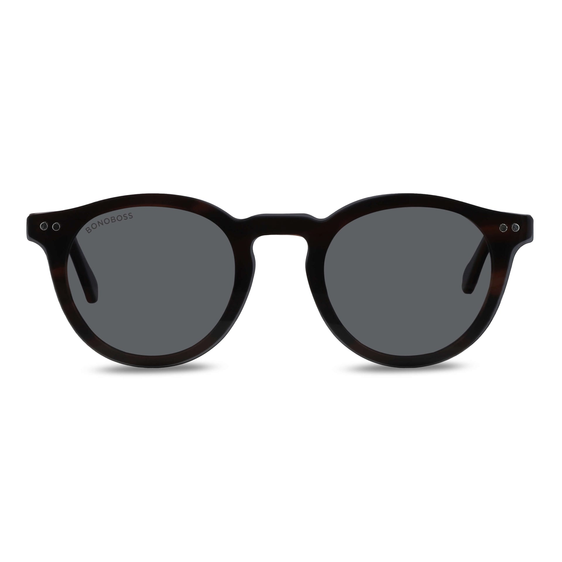 marcos opticos redondos con sobre lente clip sol iman polarizado para hombre y mujer de color carey vista angulada#color_negro