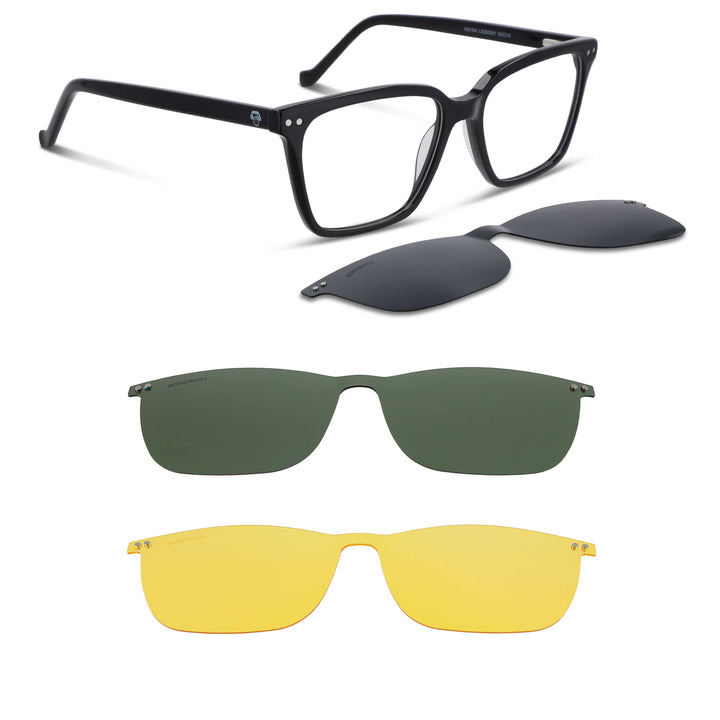 Lenses optical clasicos black polarized sun clip-on clip-on overlay iman men women big face black.jpg Bonoboss #color_negro