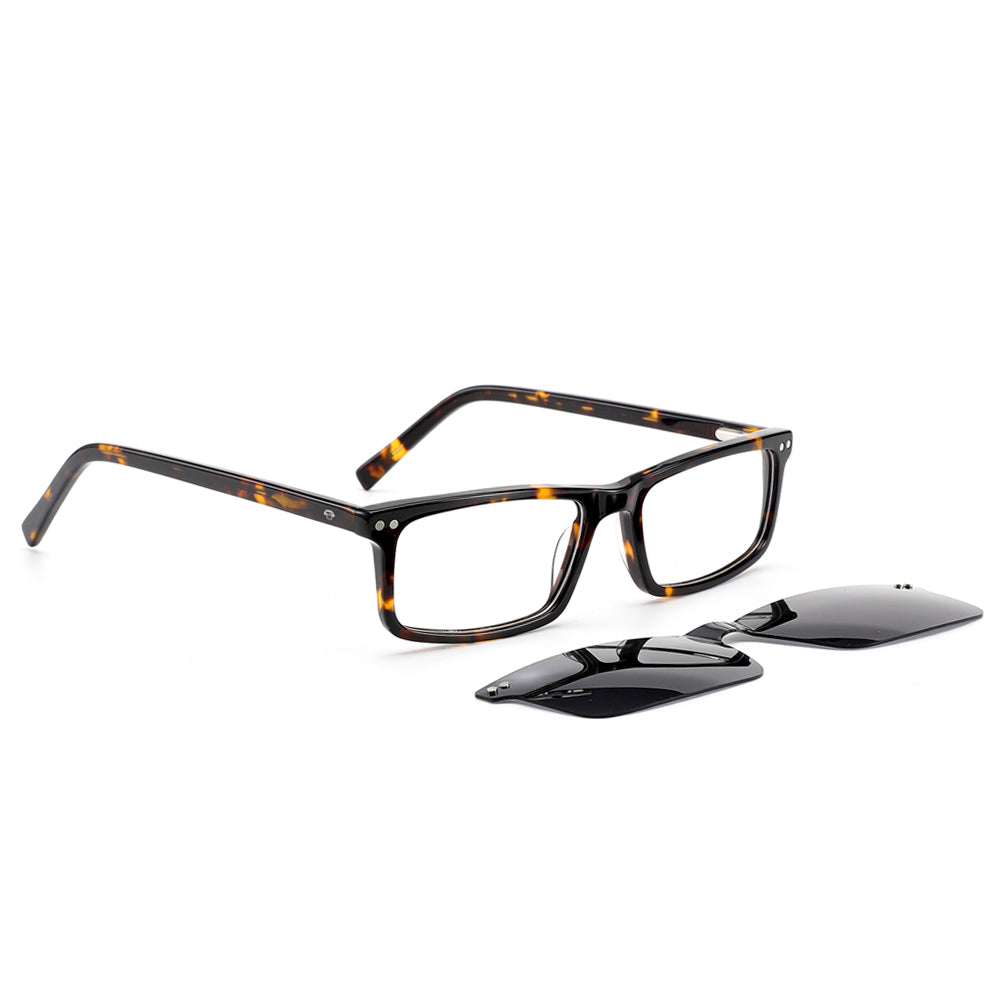 Frames rectangular tortoise with imanes sun or clips polarized Bonoboss #color_carey