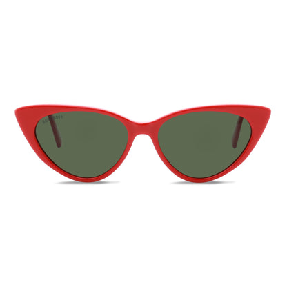 anteojos de sol gafas polarizadas retro femme bonoboss acetato reciclado sustentable elegantes coleccion diseñador moda mujer gato #color_rojo