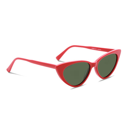 anteojos de sol gafas polarizadas retro femme bonoboss acetato reciclado sustentable elegantes coleccion diseñador moda mujer gato #color_rojo