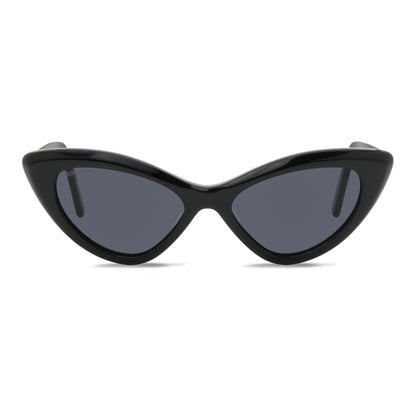 anteojos de sol gafas polarizadas retro femme bonoboss acetato reciclado sustentable elegantes coleccion diseñador moda mujer gato #color_negro