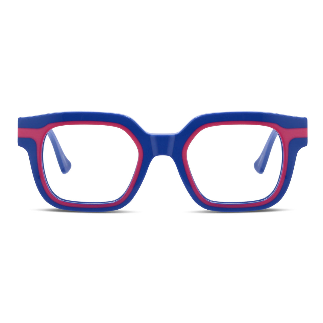 Lenses diseñador exclusivo moda blue pink cuadrado men women prescription optical distribuidor mayorista opticas.jpg Bonoboss #color_azul