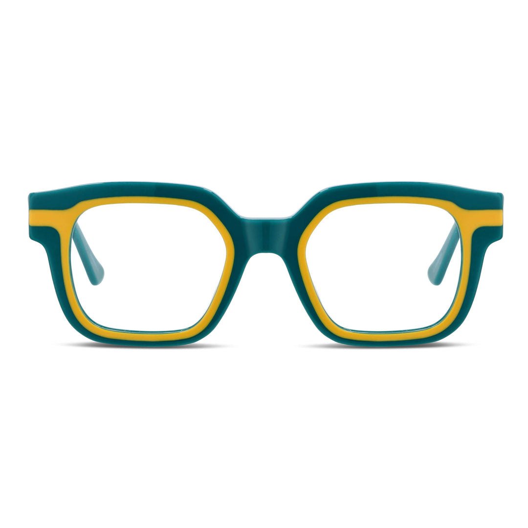 Lenses diseñador exclusivo moda green cuadrado men women prescription optical distribuidor mayorista opticas.jpg Bonoboss #color_verde