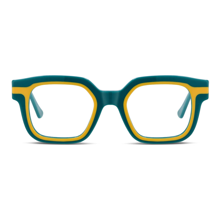 Lenses diseñador exclusivo moda green cuadrado men women prescription optical distribuidor mayorista opticas.jpg Bonoboss #color_verde