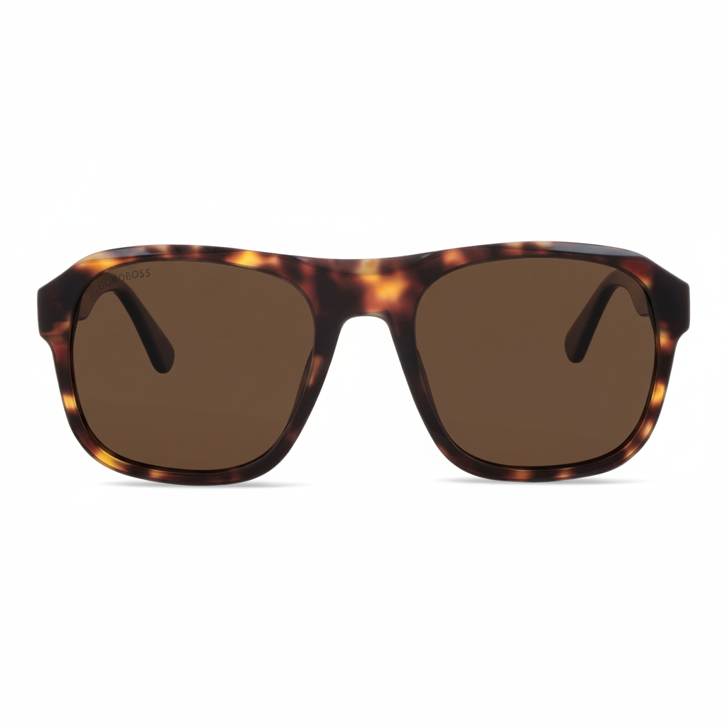 Sunglasses polarized rectangular oversized retro for men and women bonoboss modelo tom #color_carey