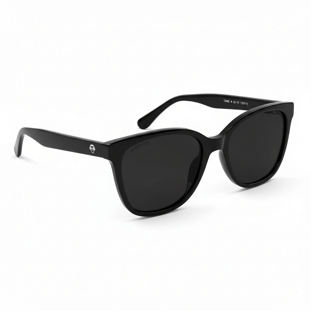 Sunglasses agate pattern moda for women round face Bonoboss #color_negro