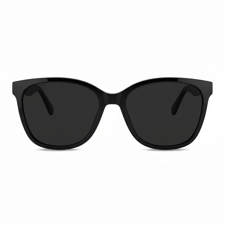 Sunglasses agate pattern moda for women round face Bonoboss #color_negro