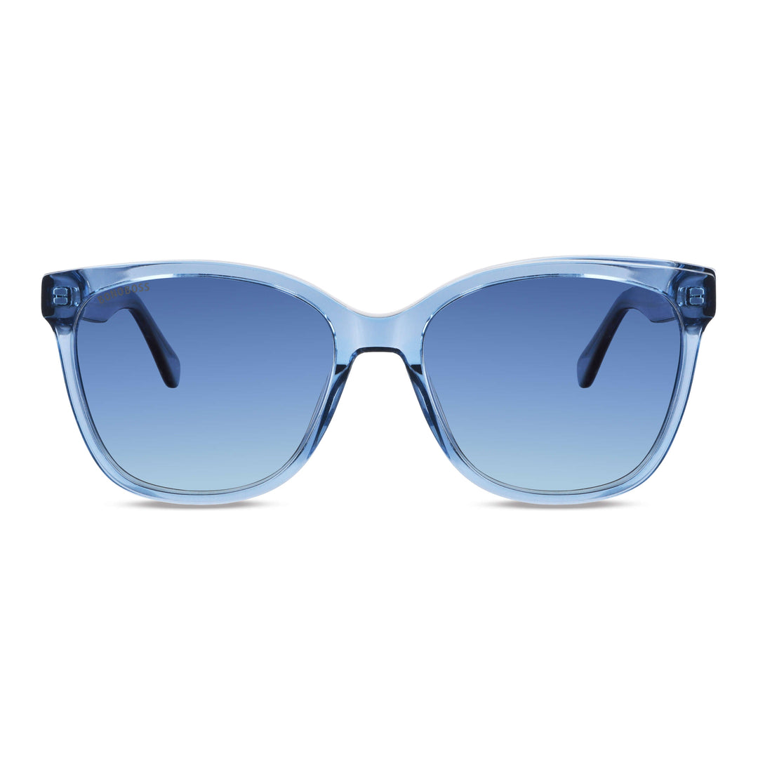 Sunglasses agate pattern moda for women round face Bonoboss #color_azul