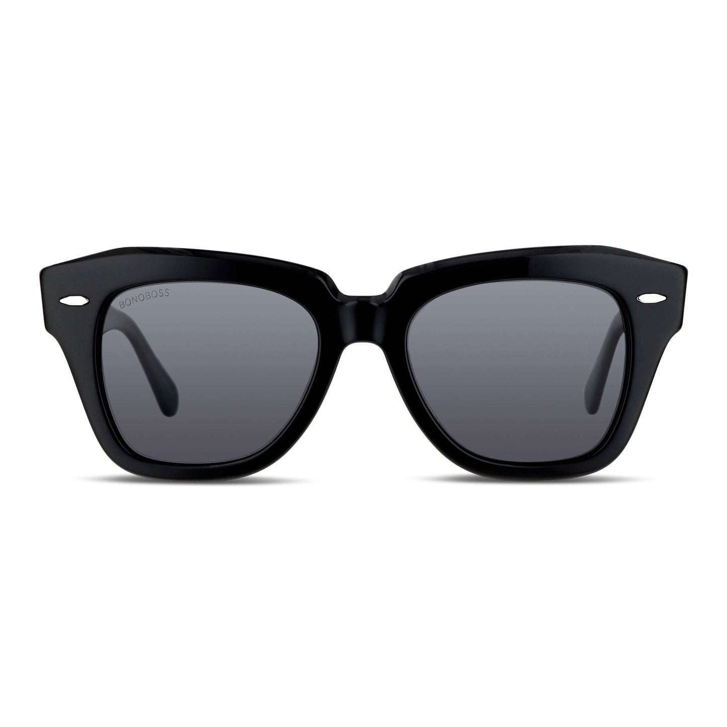 anteojos gafas de sol polarizadas rayban negro para mujer de cara redonda grande quedan bien con o sin receta optica #color_negro
