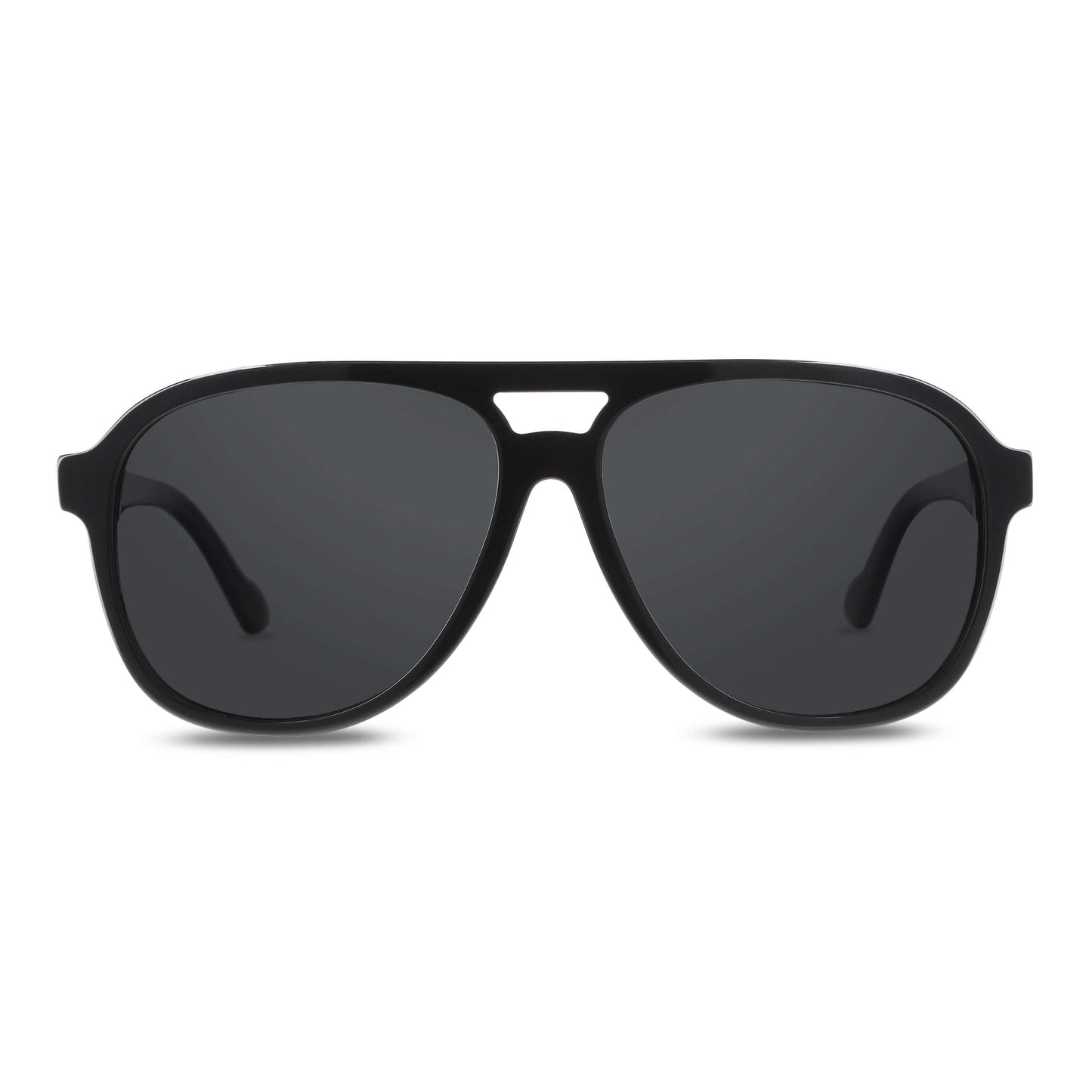 lentes anteojos de sol ovalados color negro cristal color negro para hombre y mujer #color_negro
