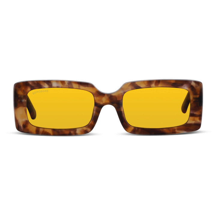 Eyeglasses square with cristales lenses amarillos for conducir noche acetate precios mayoristas for opticas Bonoboss #color_yellow