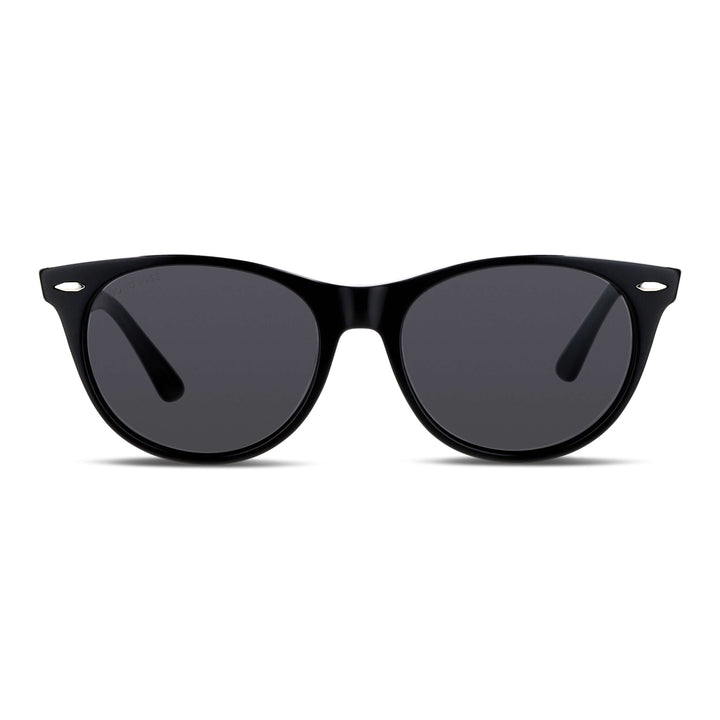 Sunglasses oval polarized acetate for men and women black Bonoboss #color_negro