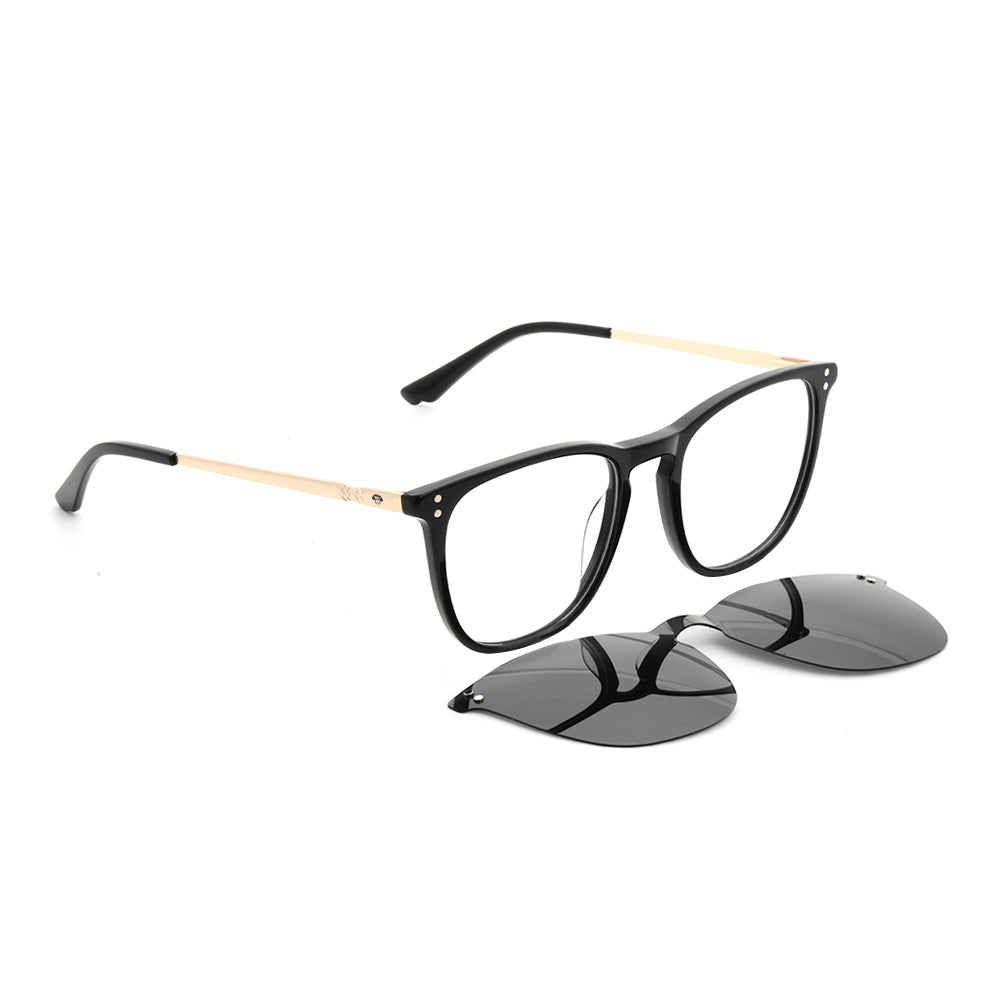 Erika rayban black lenses optical with sun clip-on magnetico polarized prescription mayorista sustainable ecologico Bonoboss #color_negro