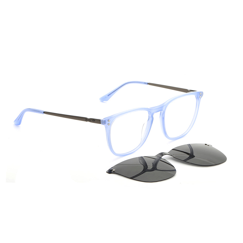 Erika rayban blue lenses optical with sun clip-on magnetico polarized prescription mayorista sustainable ecologico Bonoboss #color_azul