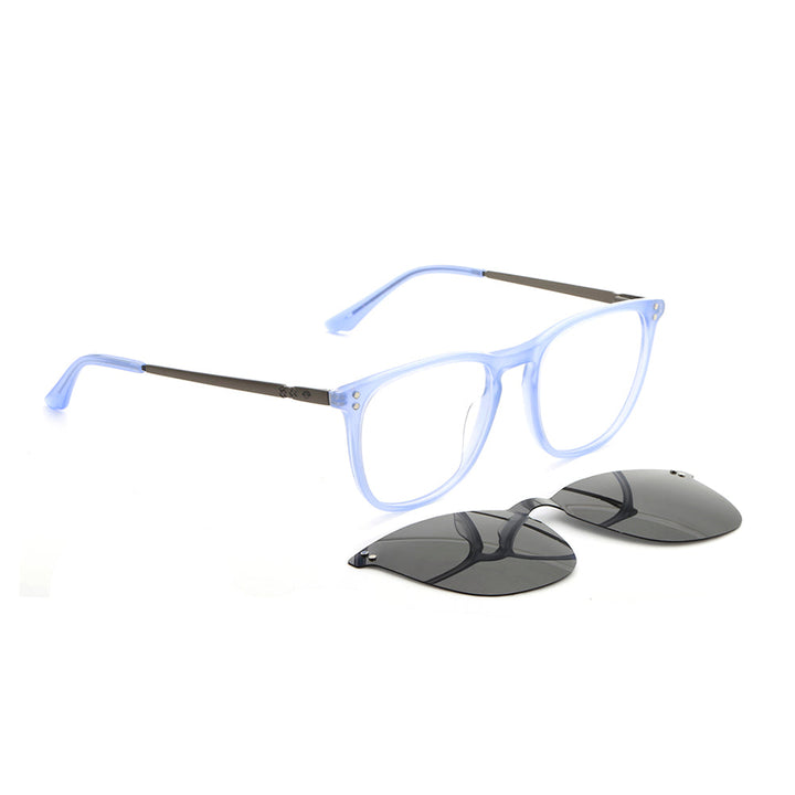 Erika rayban blue lenses optical with sun clip-on magnetico polarized prescription mayorista sustainable ecologico Bonoboss #color_azul