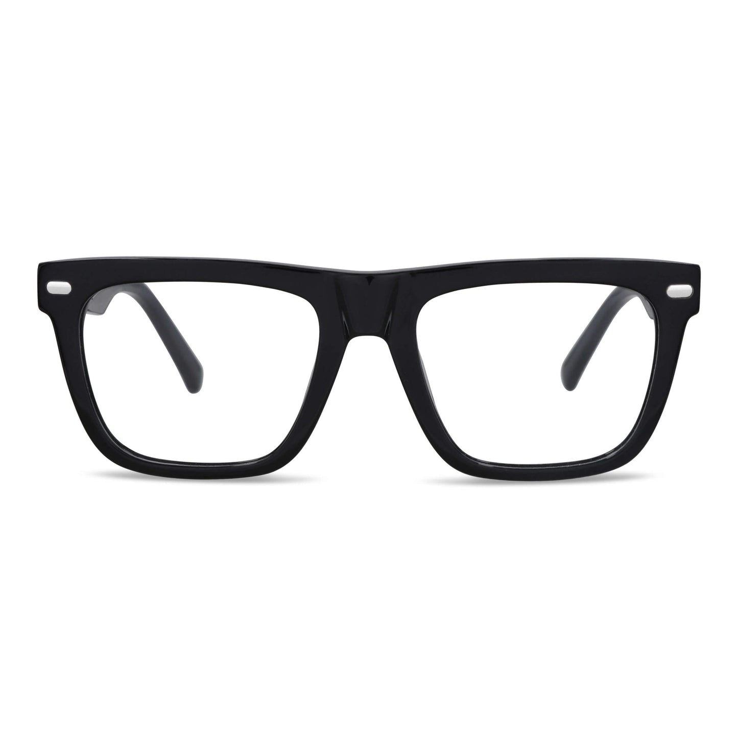 anteojos gafas opticas lentes armazones clip sol polarizado plastico acetato sustentable reciclado xl extra grande con receta moda hombre mujer cara redonda grande #color_negro
