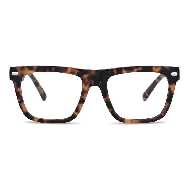 Eyeglasses eyewear opticas lenses frames polarized sun clip-on plastic sustainable acetate recycled xl extra large prescription moda men women round face large Bonoboss #color_carey