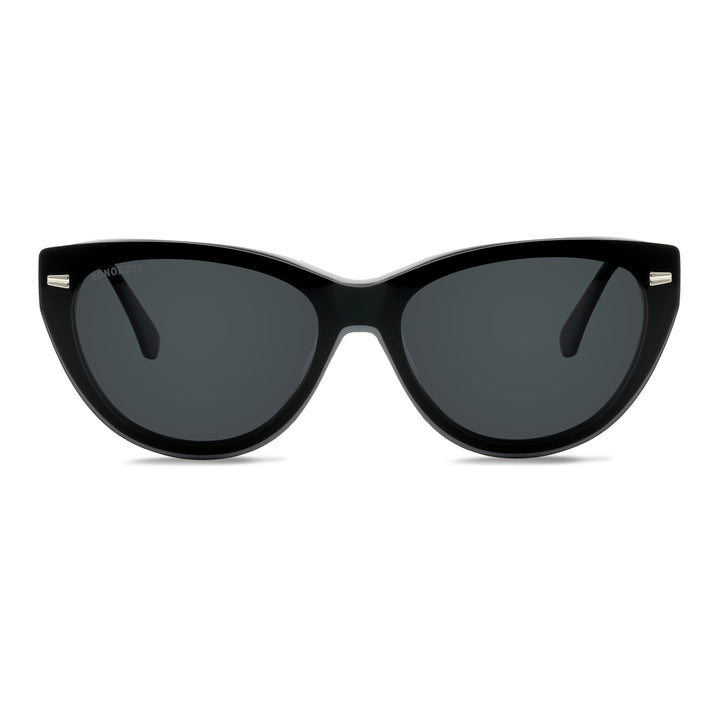 Eyeglasses eyewear opticas lenses frames polarized sun clip-on plastic sustainable acetate recycled prescription moda men women Bonoboss #color_negro