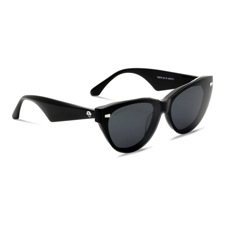 Eyeglasses eyewear opticas lenses frames polarized sun clip-on plastic sustainable acetate recycled prescription moda men women Bonoboss #color_negro