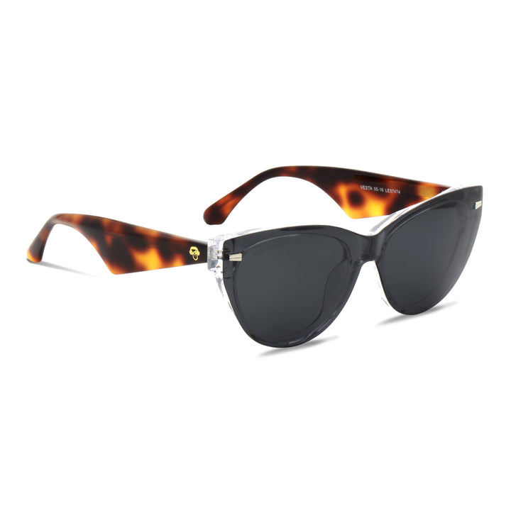 Eyeglasses eyewear opticas lenses frames polarized sun clip-on plastic sustainable acetate recycled prescription moda men women Bonoboss #color_transparente-carey
