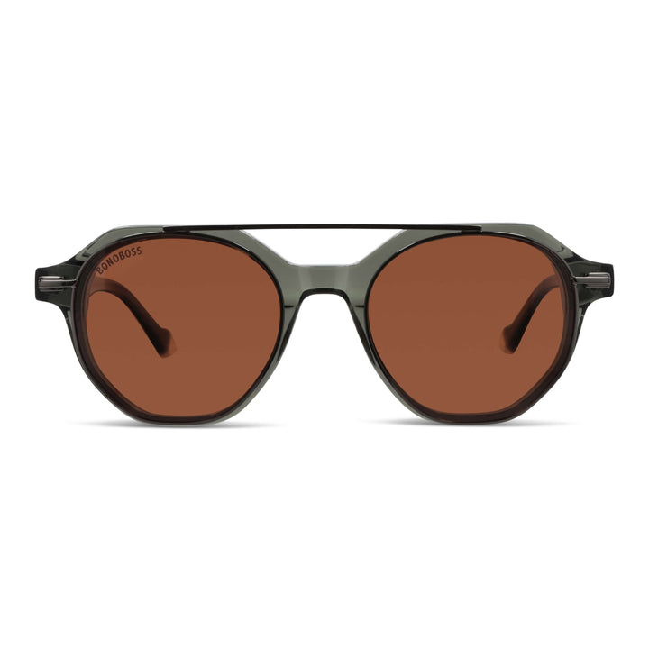 Eyeglasses lenses optical with sun clip-on polarized for men and women exclusivos with and sin prescription blue light filter amarillo Bonoboss #color_verde
