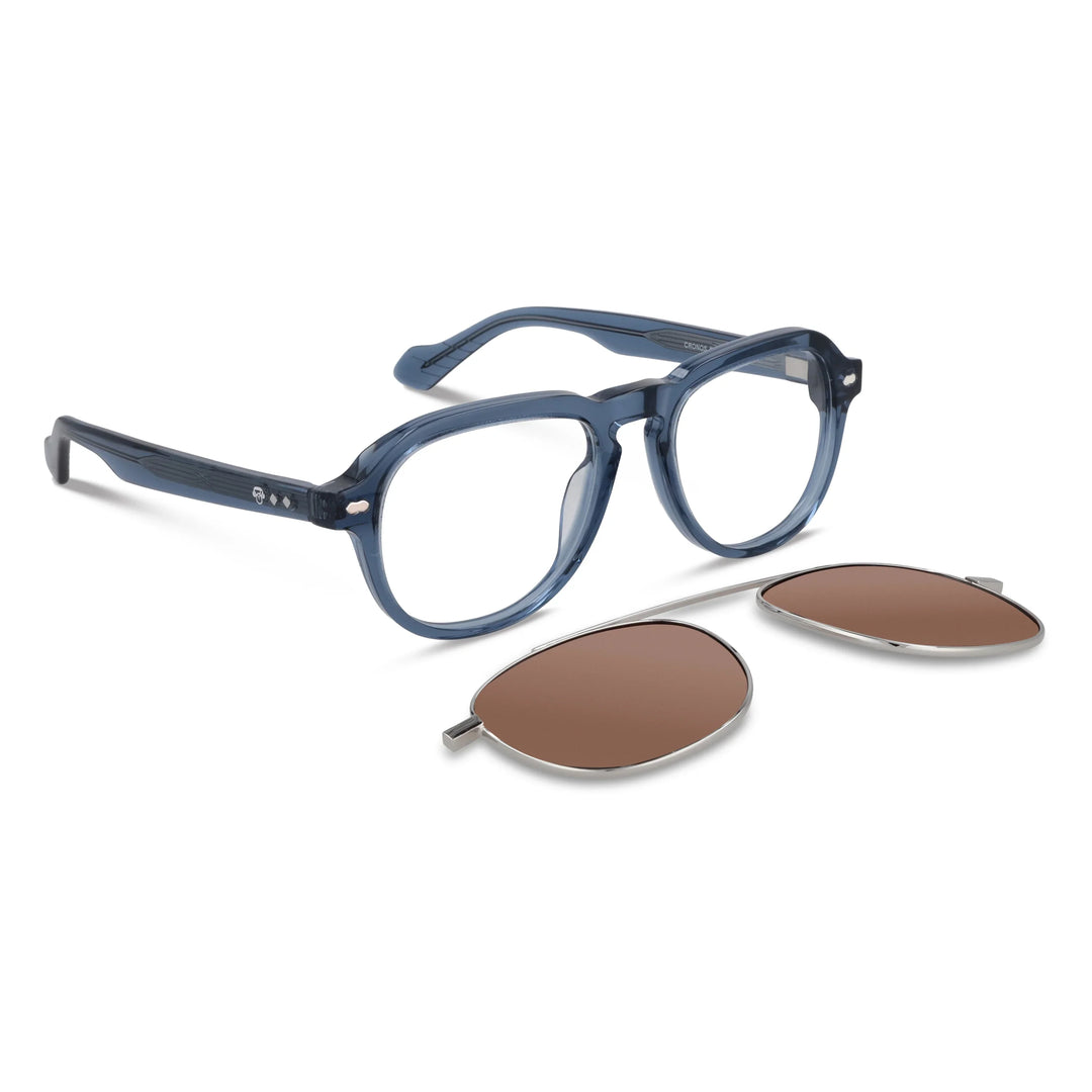 Eyeglasses lenses optical with sun clip-on polarized for men and women exclusivos with and sin prescription blue light filter amarillo Bonoboss #color_azul