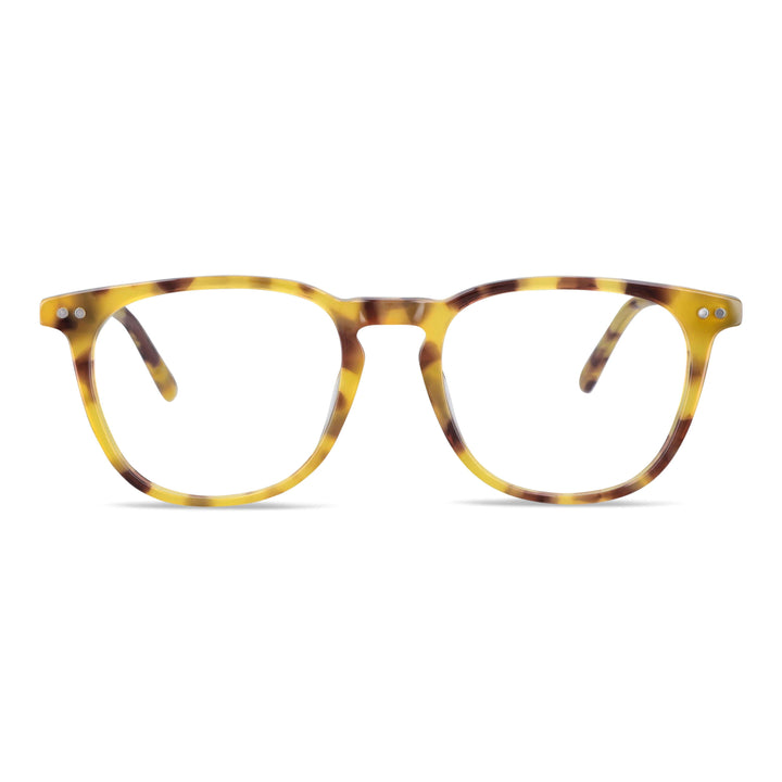 Frames optical round for men and women with sun clip-on polarized marca bonoboss sustainable optical wholesale #color_amarillo