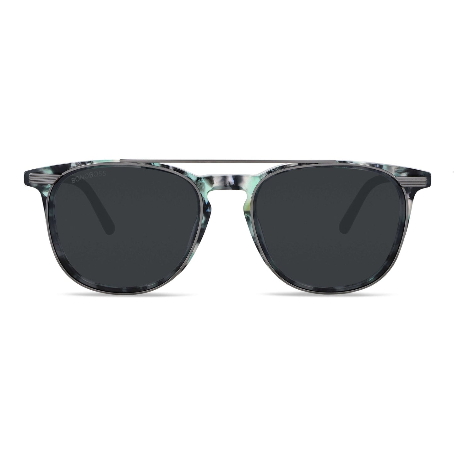 lentes opticos redondos para hombre y mujer con clip de sol polarizado marca bonoboss sustentable mayorista de opticas #color_camo