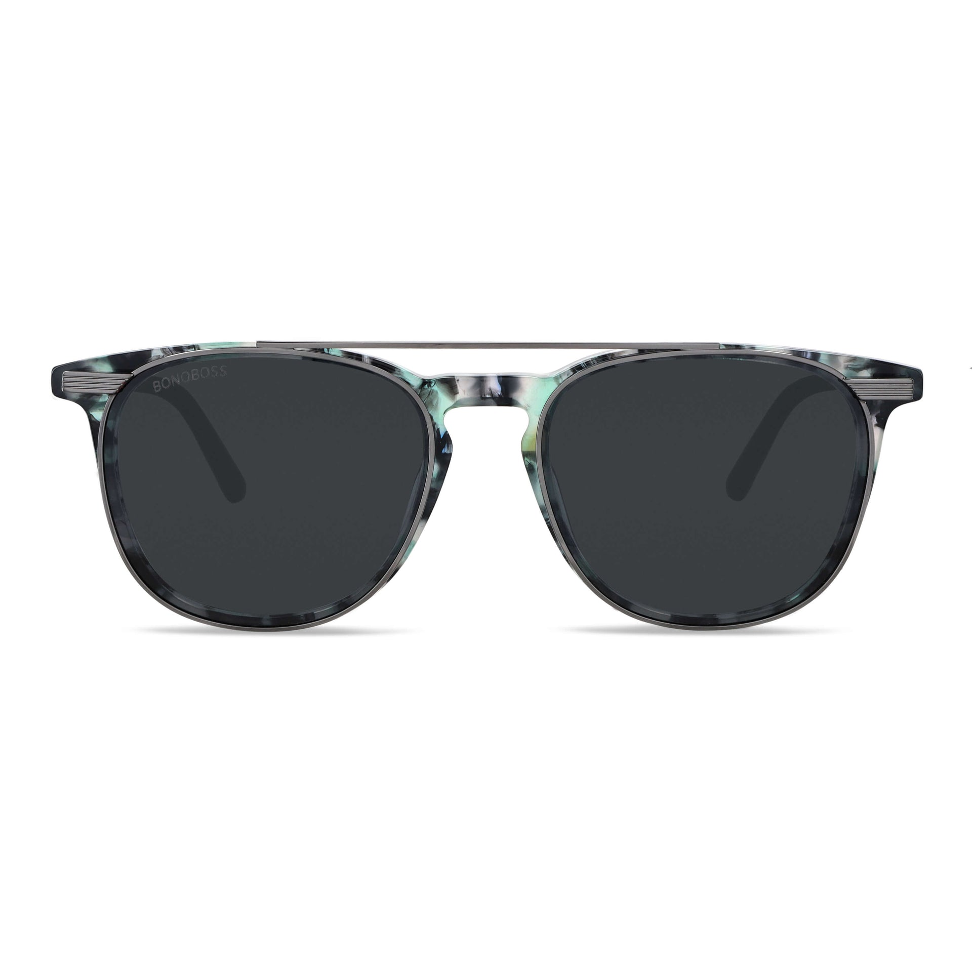 lentes opticos redondos para hombre y mujer con clip de sol polarizado marca bonoboss sustentable mayorista de opticas #color_camo