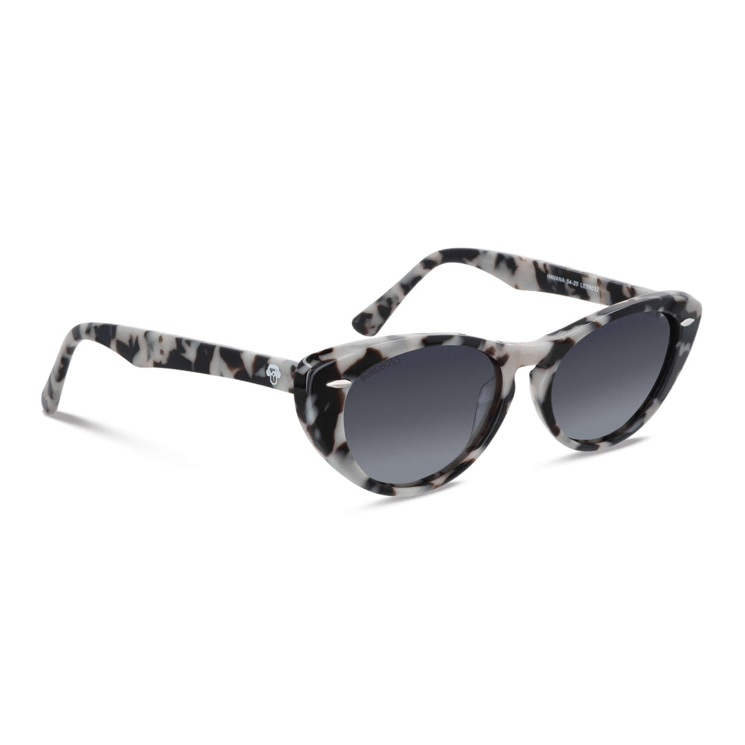 La side view unos sunglasses polarized color tipo marmoleado bonoboss in sustainable acetate #color_marble