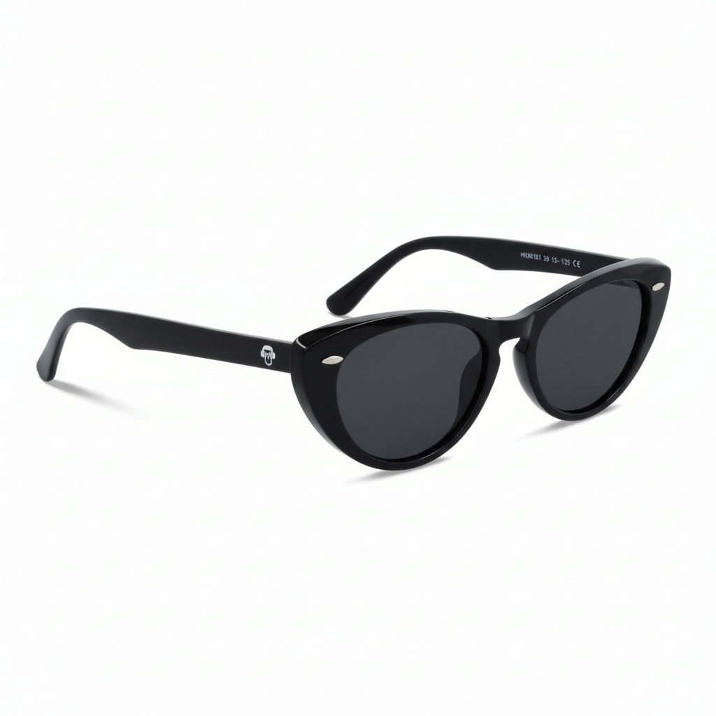 La side view unos eyeglasses black agate pattern retro with tachas metalicas in the costados in acetate recycled sustainable biodegradable for men and women Bonoboss #color_negro