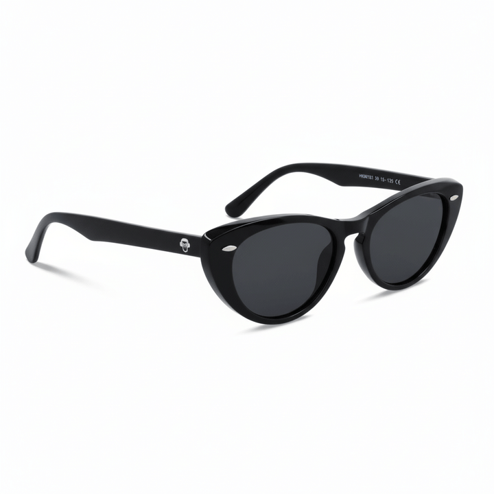 La side view unos eyeglasses black agate pattern retro with tachas metalicas in the costados in acetate recycled sustainable biodegradable for men and women Bonoboss #color_negro