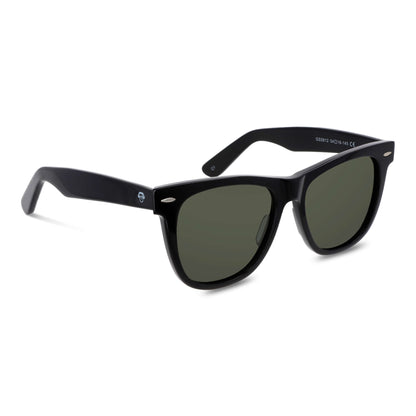 lentes de sol polarizados ovalados para hombre y mujer modelo wayfarer de rayban g15 distribuidor mayorista de opticas sustentable reciclado plastico #color_negro