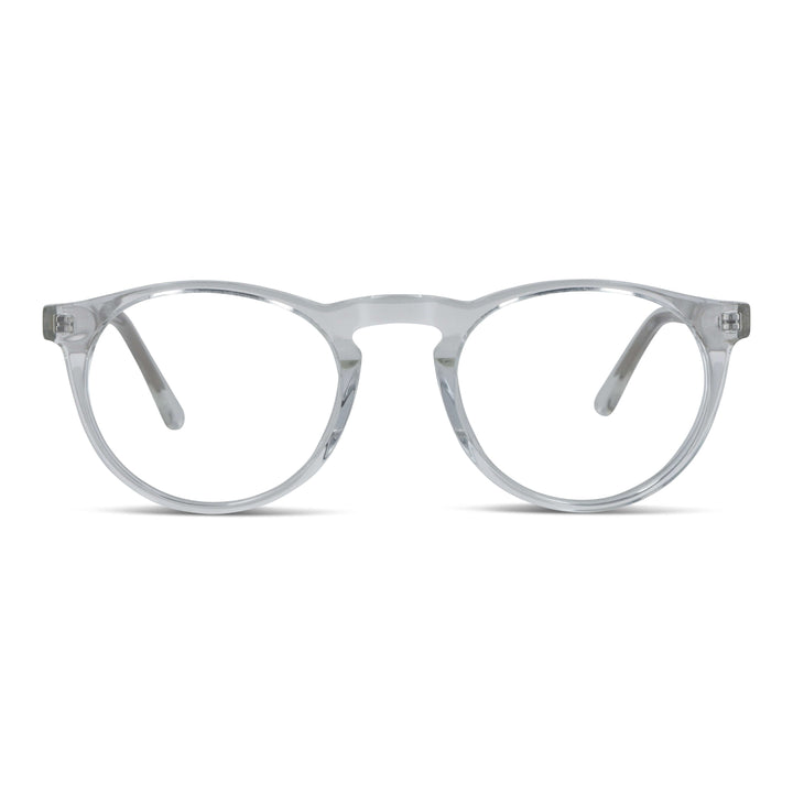 Eyeglasses optical round smalls for women men and kids in material sustainable Bonoboss #color_transparente